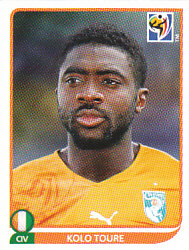 Kolo Toure Cote D'Ivoire samolepka Panini World Cup 2010 #527